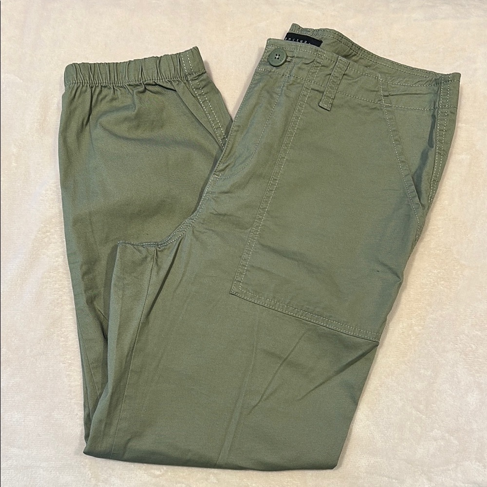 Sanctuary Green Pants Lightweight Relaxed Fit